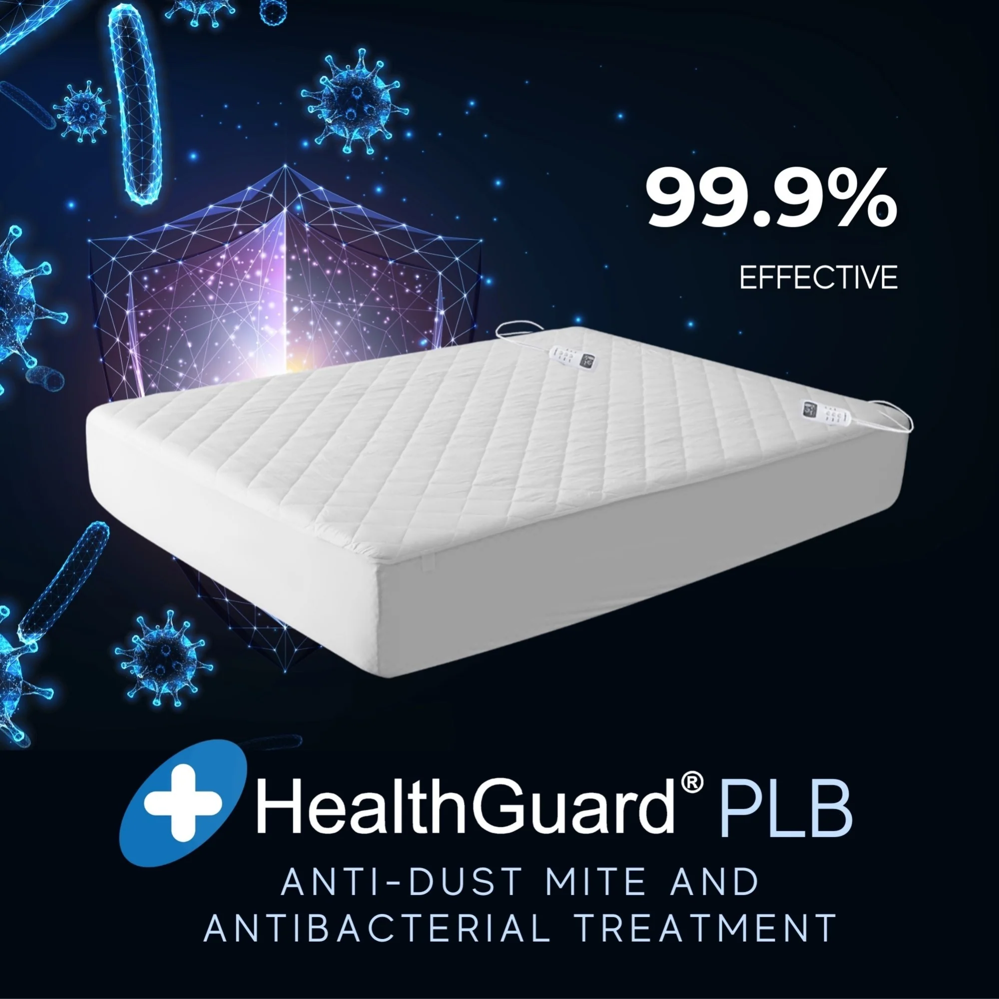 Dreamaker HealthGuard Anti-Allergy Cotton Quilted Multizone Electric Blanket [Queen] - Image 10