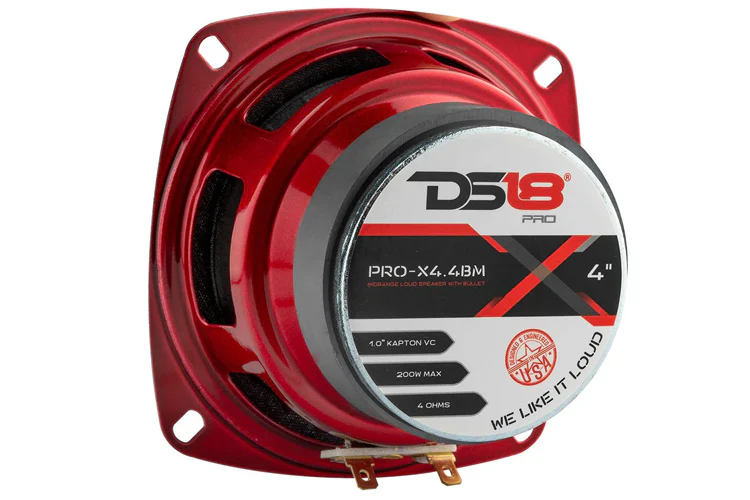 DS18 PRO-X 4" Mid Range Speaker w/ Bullet 100W RMS 4 Ohm (Each) - Image 5