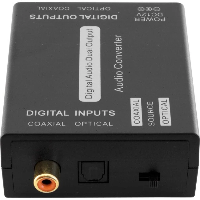 Dual Digital Audio Converter Optical (Toslink) & Coaxial - Image 3