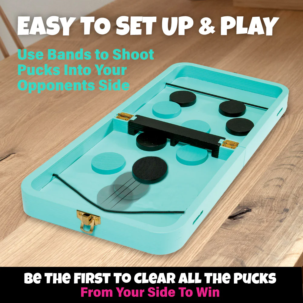 Dude Perfect Sling Puck and Checkers Table Game Set - Image 3