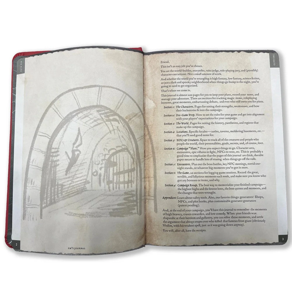Dungeons & Dragons Beadle & Grimm's Gamemaster's Journal Orange Portal Cover - Image 3