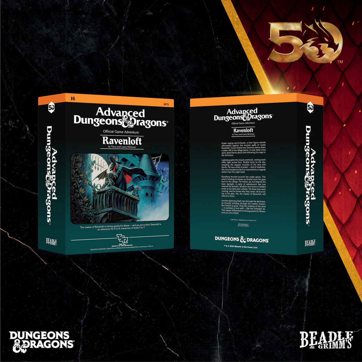 Dungeons & Dragons D&D Beadle & Grimm's Classic Module Collection Ravenloft Dice & Accessories Set - Image 2