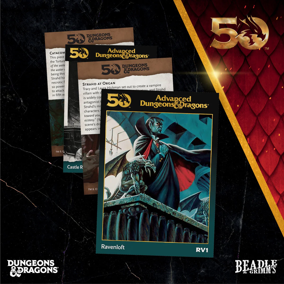 Dungeons & Dragons D&D Beadle & Grimm's Classic Module Collection Ravenloft Dice & Accessories Set - Image 4