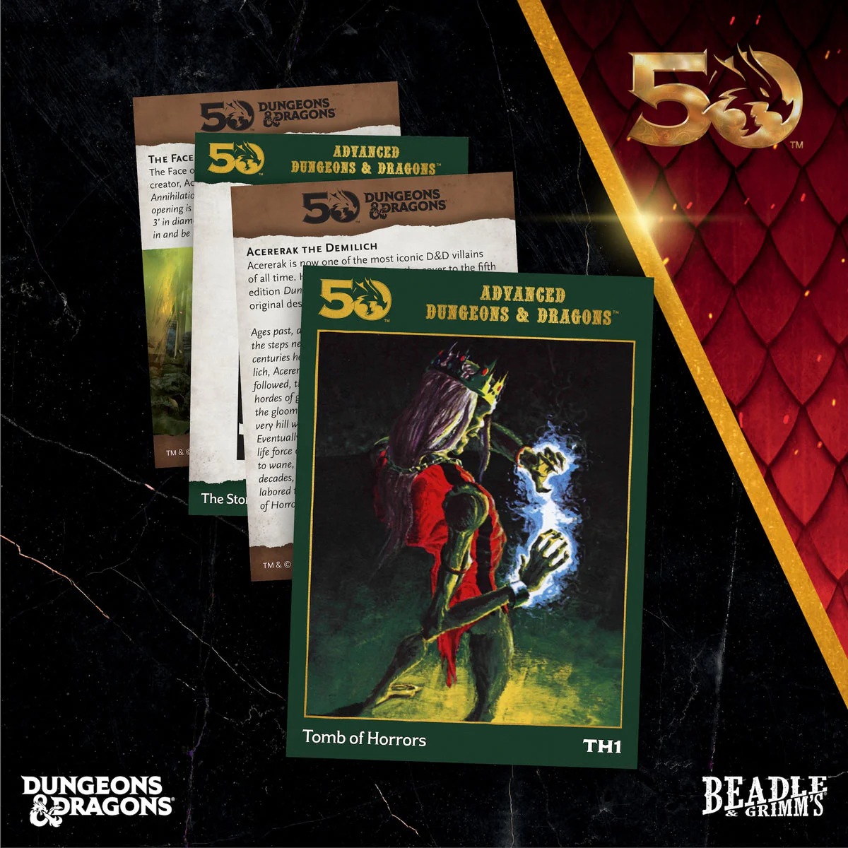 Dungeons & Dragons D&D Beadle & Grimm's Classic Module Collection Tomb of Horrors Dice & Accessories Set - Image 2