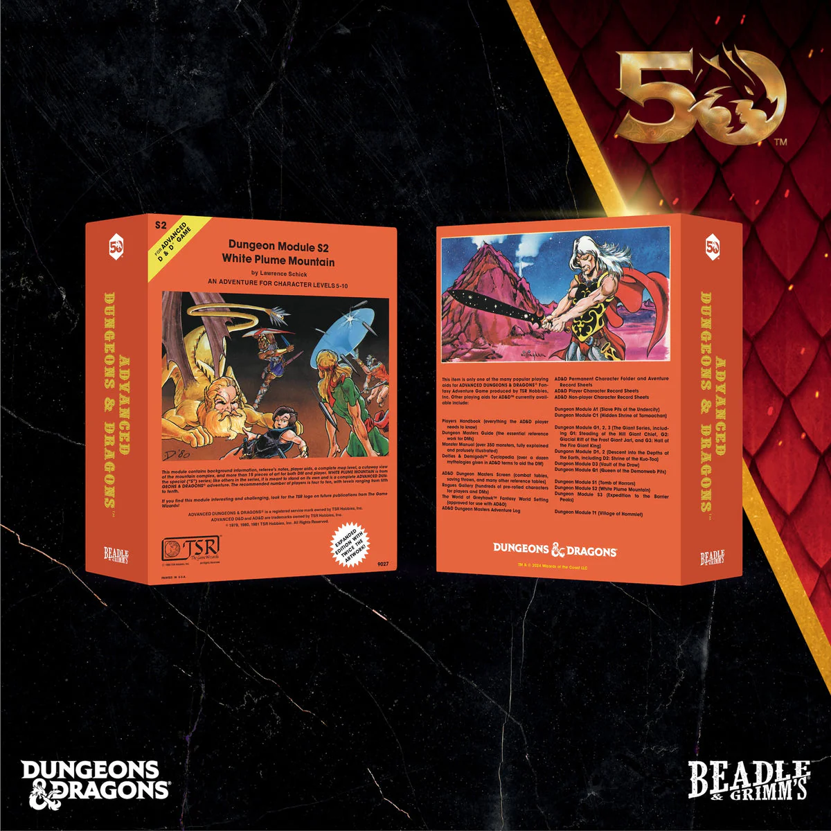 Dungeons & Dragons D&D Beadle & Grimm's Classic Module Collection White Plume Mountain Dice & Accessories Set - Image 2