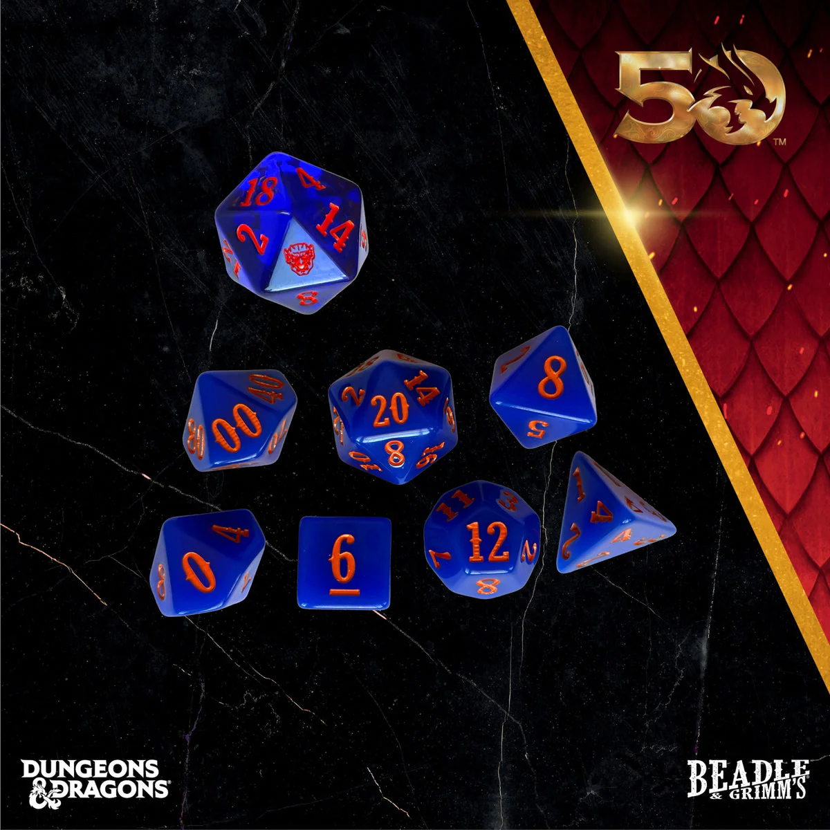 Dungeons & Dragons D&D Beadle & Grimm's Classic Module Collection White Plume Mountain Dice & Accessories Set - Image 3