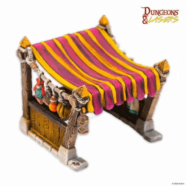 Dungeons & Dragons Dungeons & Lasers: Expansion Bits Market Stalls Set - Image 4