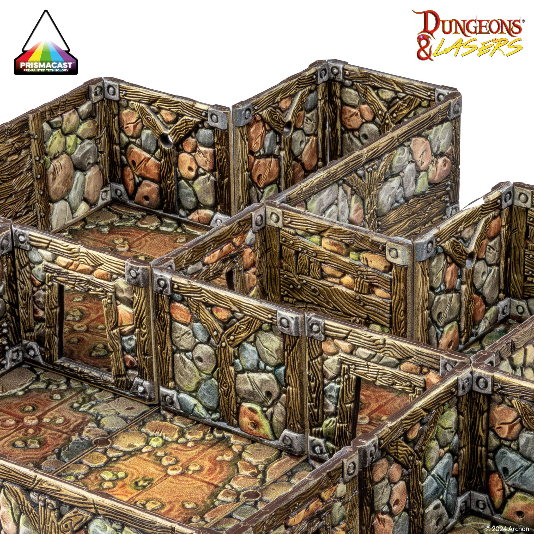 Dungeons & Dragons Dungeons & Lasers: PrismaCast Pre-Painted Terrain Abandoned Mines: Pre-Painted - Image 3