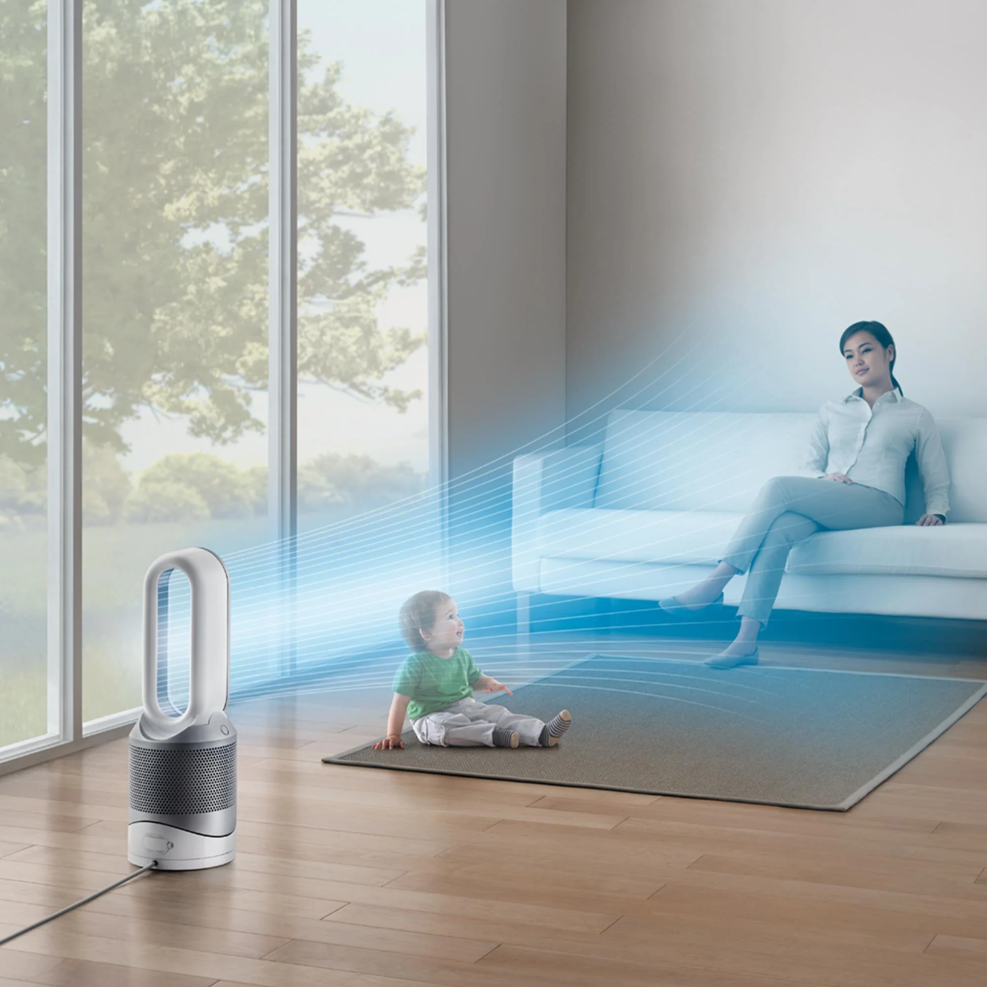 Dyson HP00 Pure Hot+Cool Purifying Fan Heater (White/Silver) [2021] - Image 8