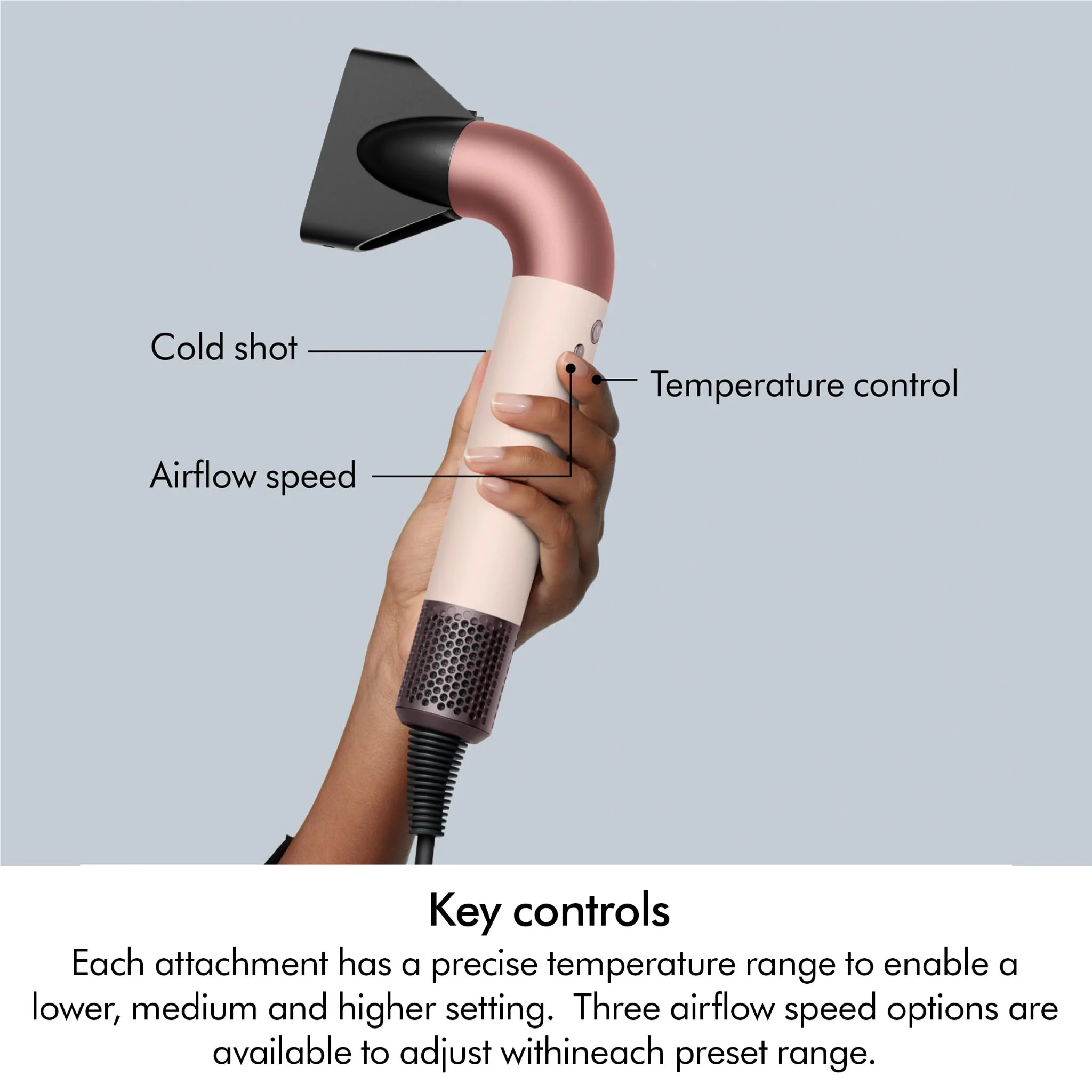Dyson Supersonic r™ Hair Dryer (Ceramic Pink/ Rose Gold) - Image 5