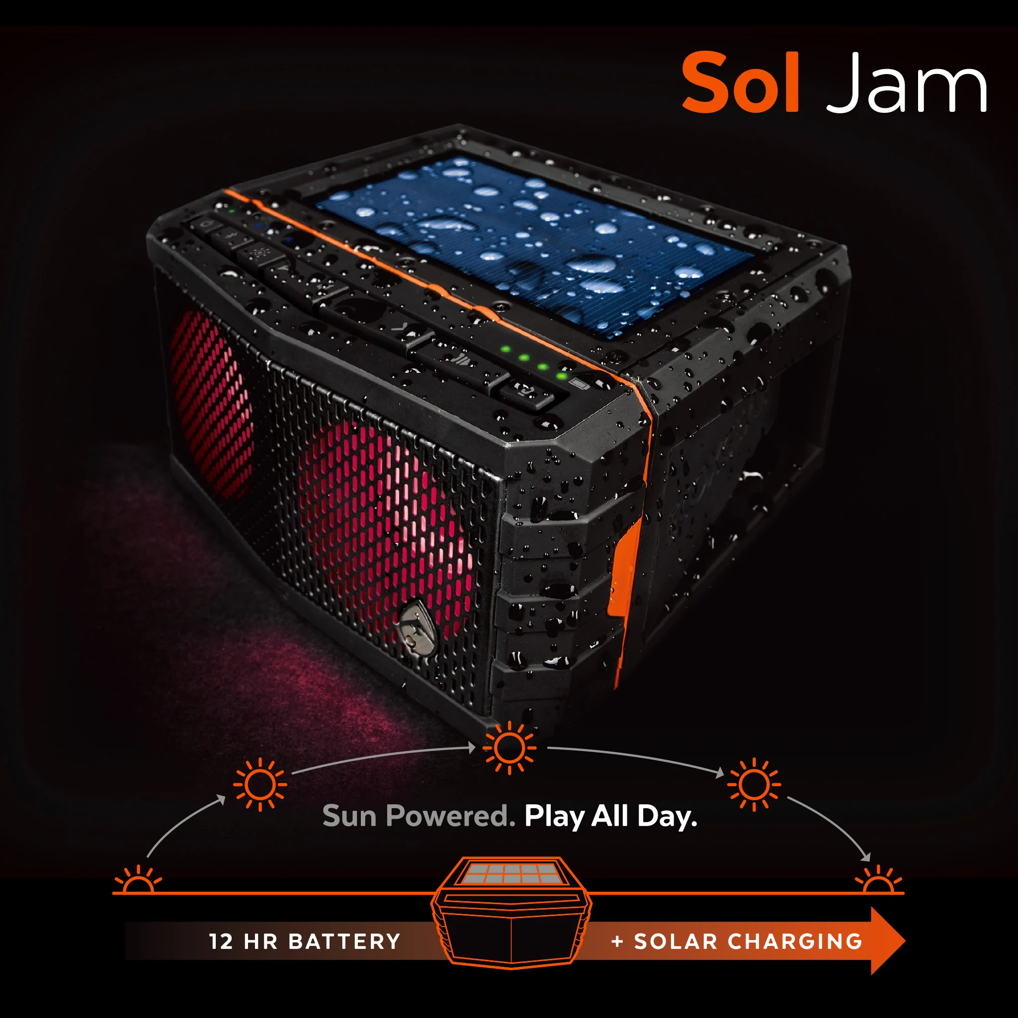 EcoXgear Sol Jam Solar Charging Bluetooth Speaker - Image 5