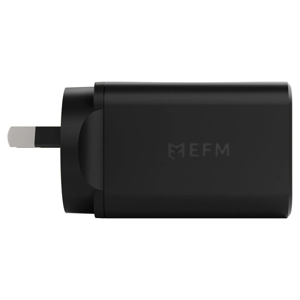 EFM ECO 50W Dual Port GaN Wall Charger with Power Delivery and PPS (Black) - Image 2
