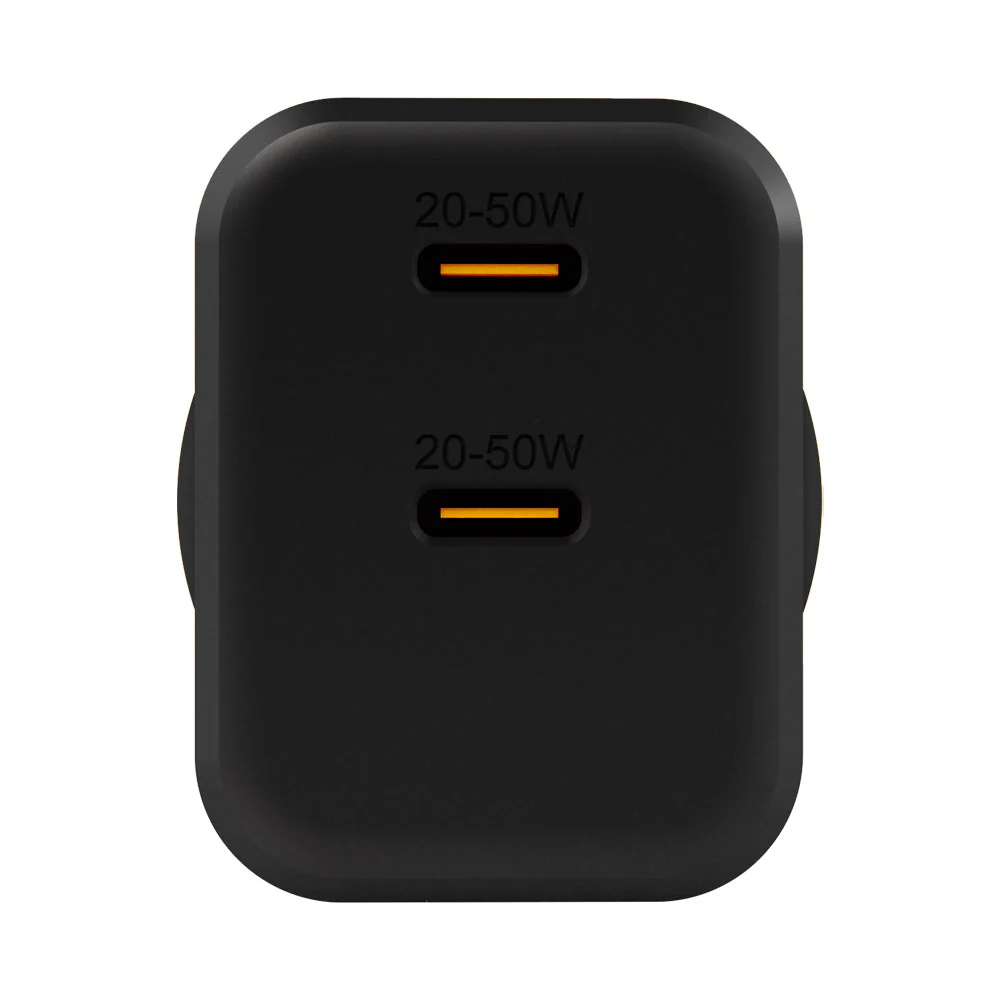 EFM ECO 50W Dual Port GaN Wall Charger with Power Delivery and PPS (Black) - Image 3