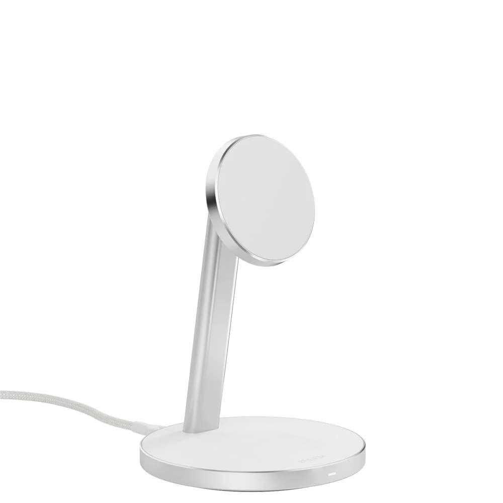 EFM Qi2 15W Duo Wireless Charge Stand with 20W Power Supply and 1.2M Cable (White) - Image 2