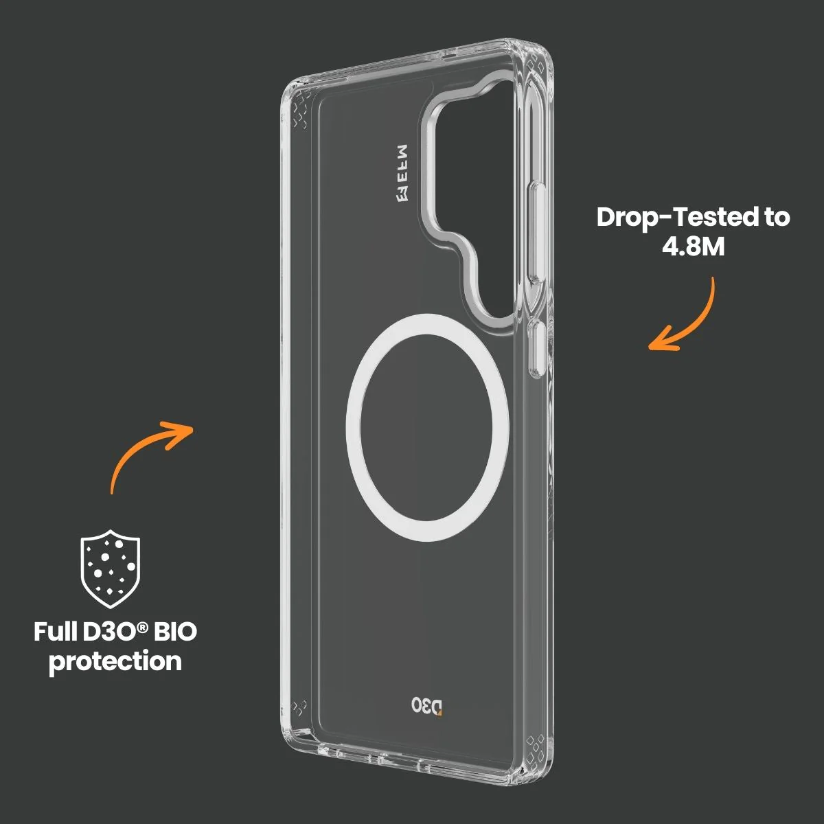 EFM Volta Phone Case for Samsung Galaxy S25+ (Clear) - Image 5