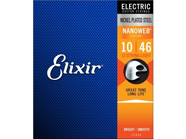 Elixir #12450 Electric 12 Strings Nano Nickel Plated Steel 10-46 Light - Image 2