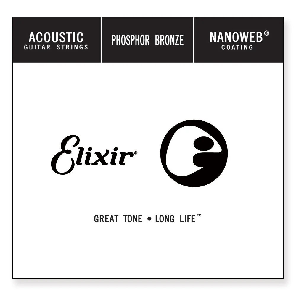 Elixir #14126 Acoustic Nanoweb Phosphor Bronze 0.026 Single String - Image 3