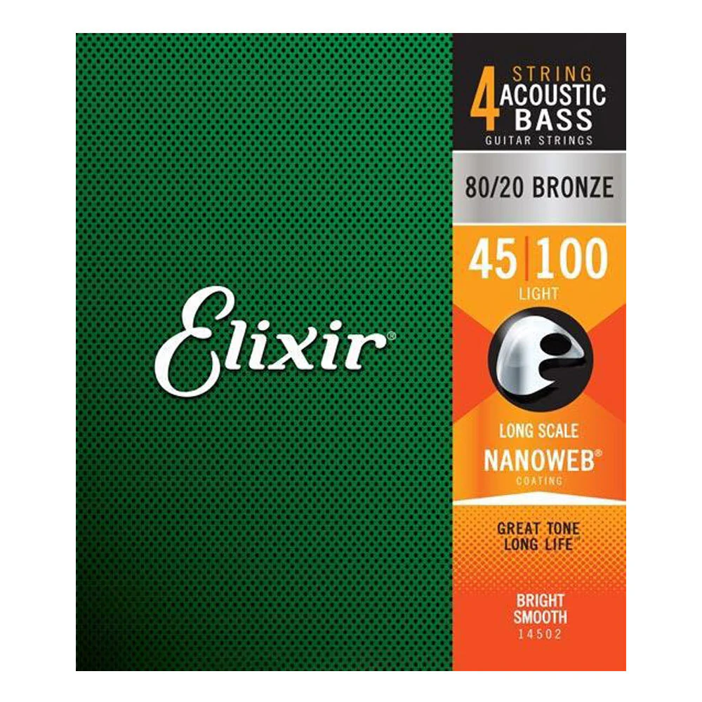 Elixir #14502 Acoustic Bass Nano Guitar String Light 45-100