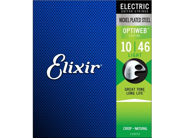 Elixir #19052 Electric Guitar Strings Optiweb Plated Steel 10-46 Light - Image 2