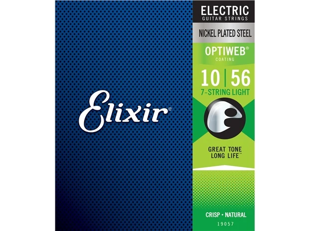 Elixir #19057 Electric Guitar 7 Strings Optiweb Steel 10-56 Light - Image 3