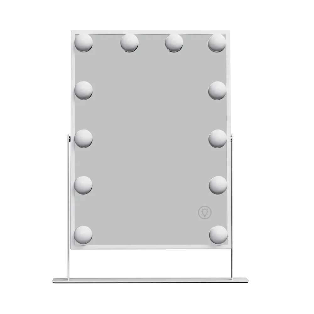 Embellir Bluetooth Makeup Mirror 30x40cm Hollywood Vanity with LED Light White - Image 4