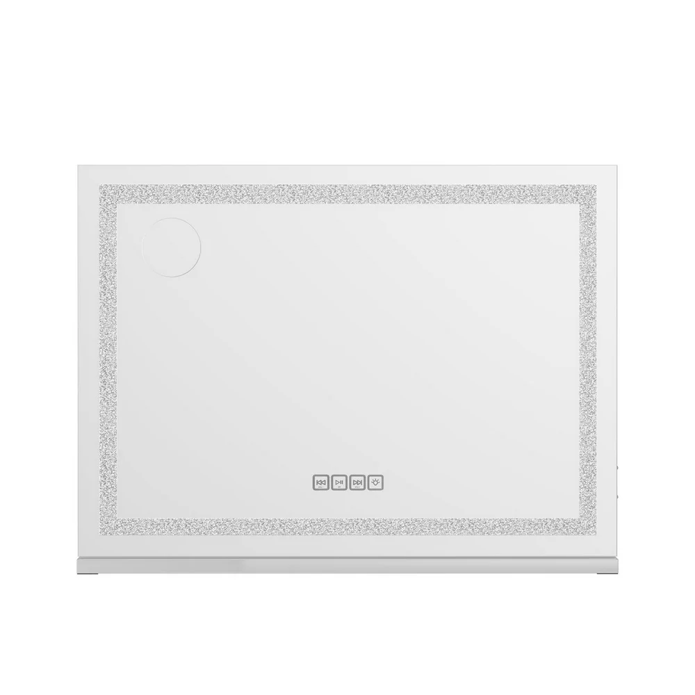 Embellir Bluetooth Makeup Mirror 80x58cm Hollywood Vanity with LED Light Crystal - Image 4