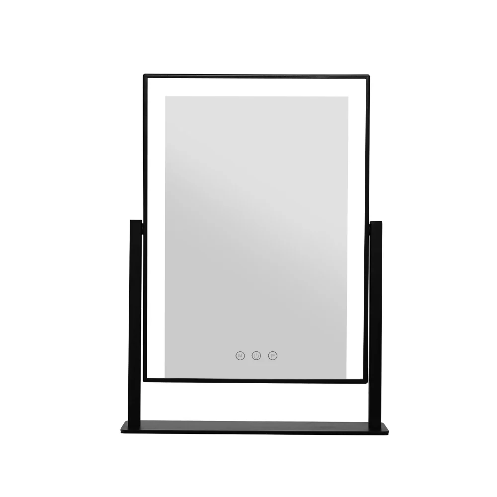 Embellir Makeup Mirror 30x40cm Hollywood Vanity with LED Light Rotation Black - Image 4