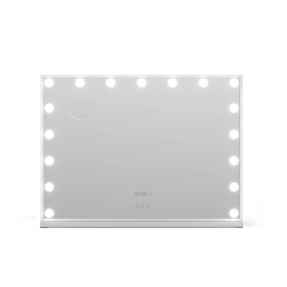 Embellir Makeup Mirror 80x60cm Hollywood Vanity with LED Light Tabletop White - Image 4