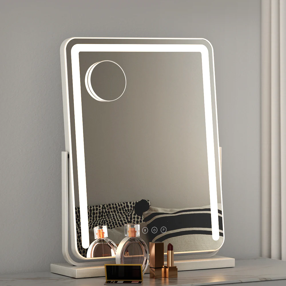 Embellir Makeup Mirror with Lights Hollywood Vanity LED Mirrors White 40X50CM - Image 2