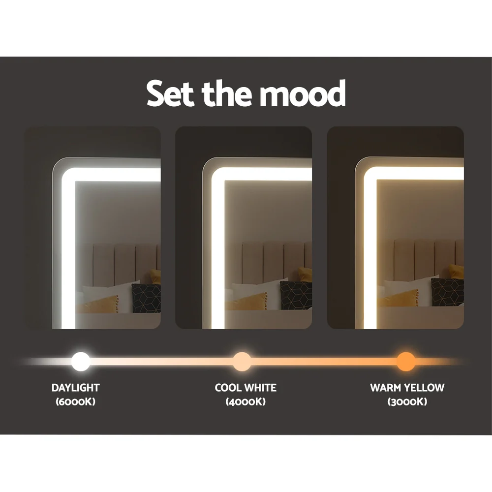 Embellir Makeup Mirror with Lights Hollywood Vanity LED Mirrors White 40X50CM - Image 6
