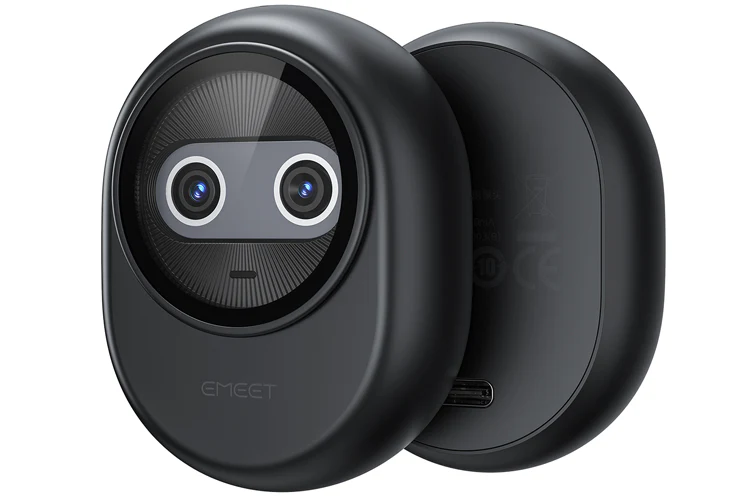 eMeet Piko Dual-Camera AI-Powered 4K Webcam Black - Image 2