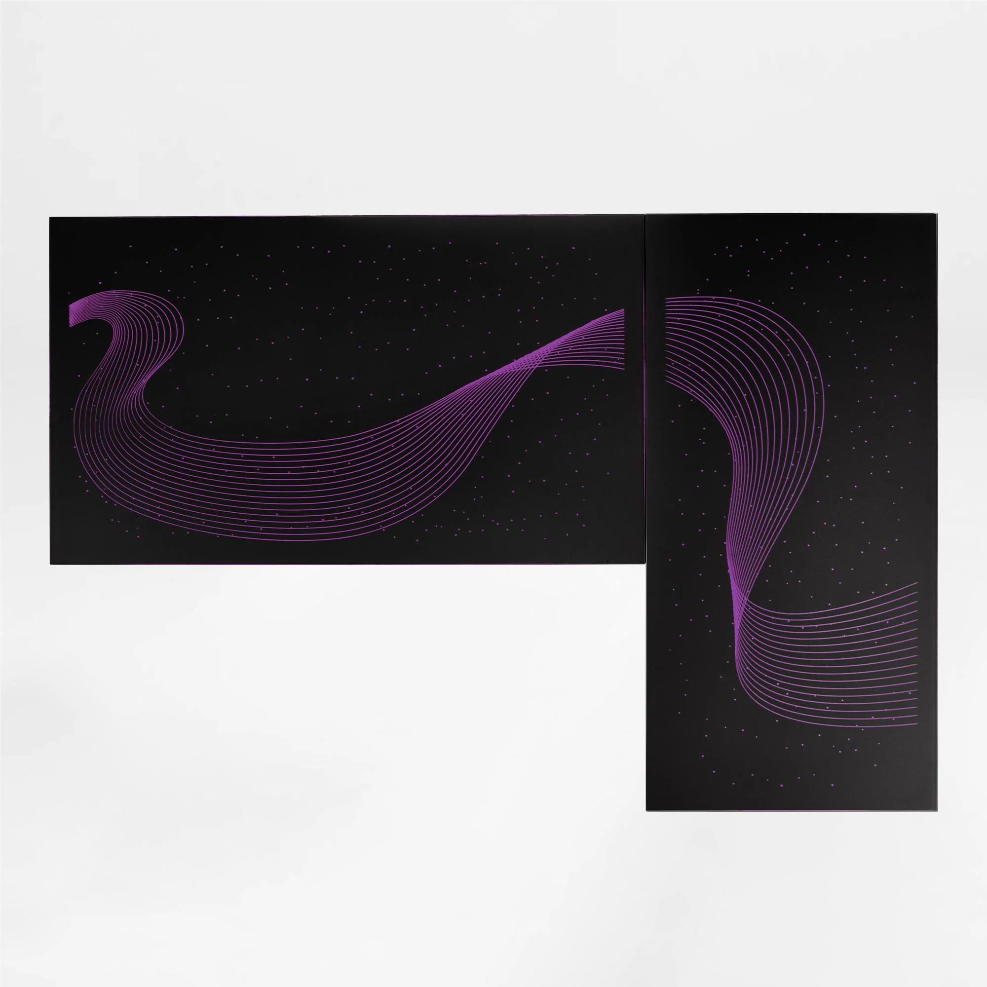 Eureka GTG - L60, L-Shaped Glass LED Gaming Desk (Right) - Image 8