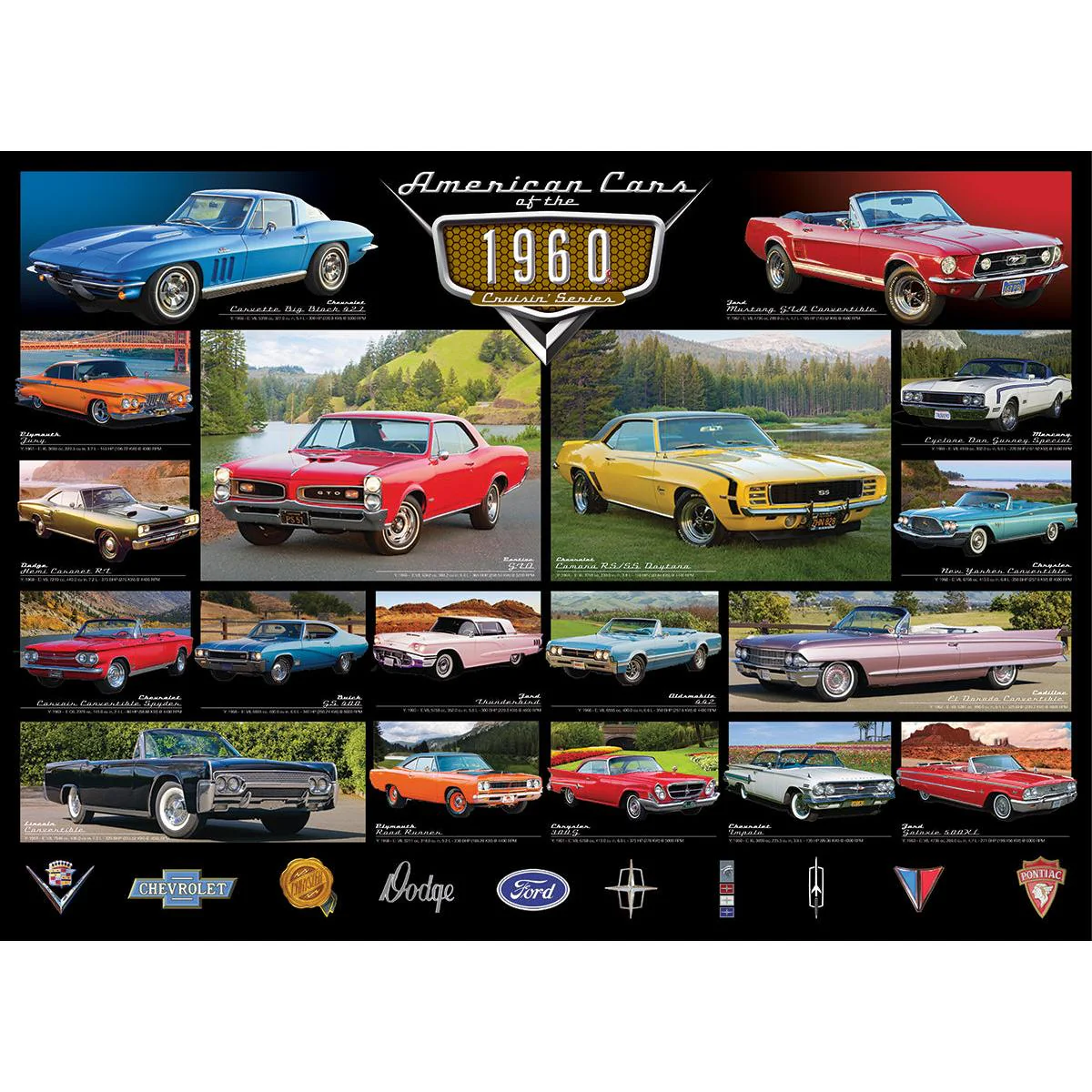 Eurographics 1000pc Cruisin' Classics 1960S Puzzle - Image 2