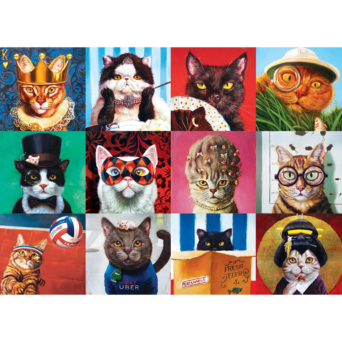 Eurographics 1000pc Funny Cats Puzzle - Image 2