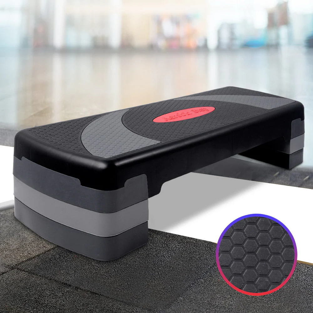 Everfit 3 Level Aerobic Step Exercise Stepper 78cm Gym Home Fitness - Image 2