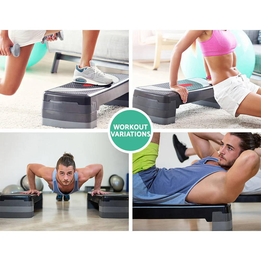 Everfit 3 Level Aerobic Step Exercise Stepper 78cm Gym Home Fitness - Image 6