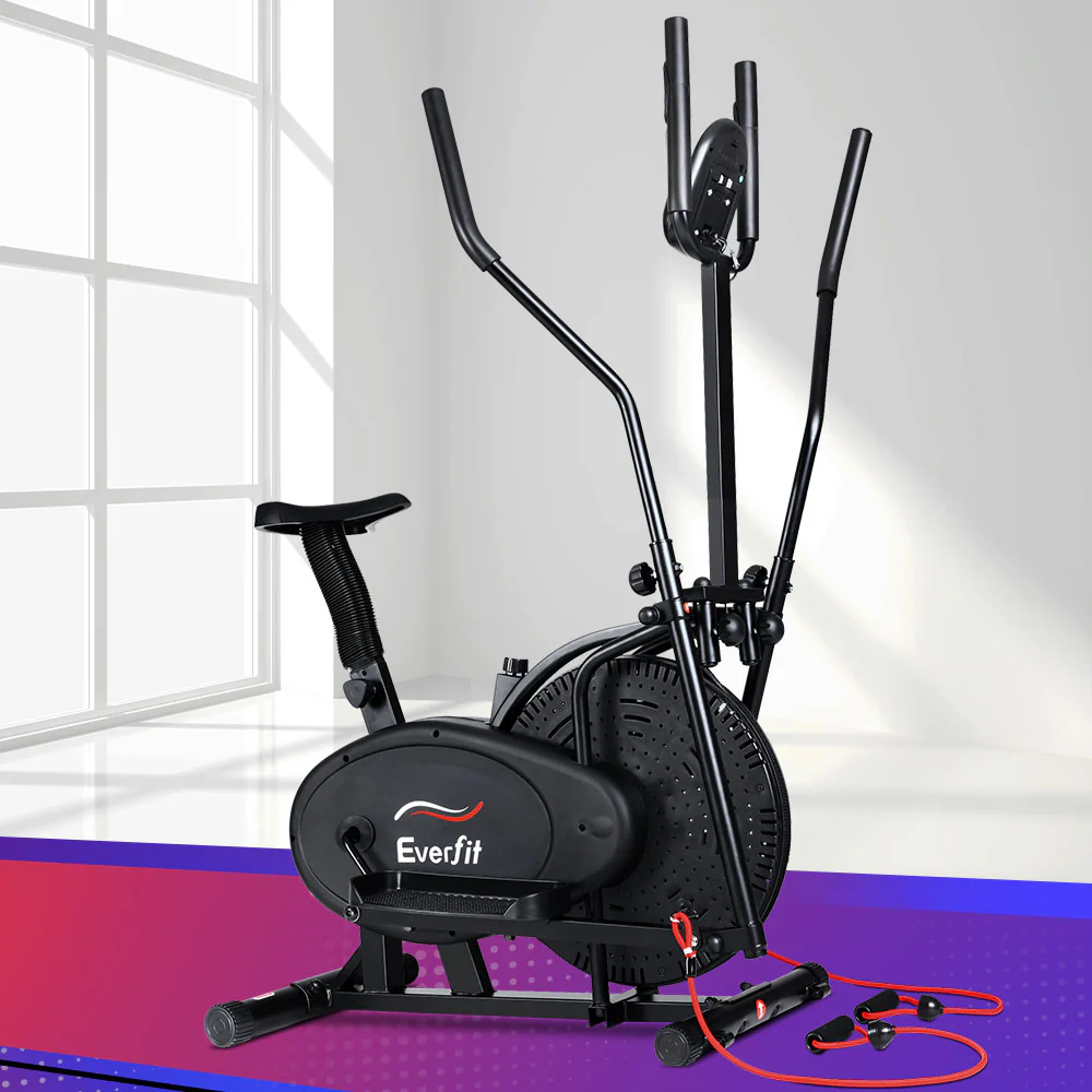 Everfit Exercise Bike 5 in 1 Elliptical Cross Trainer Home Gym Indoor Cardio - Image 2
