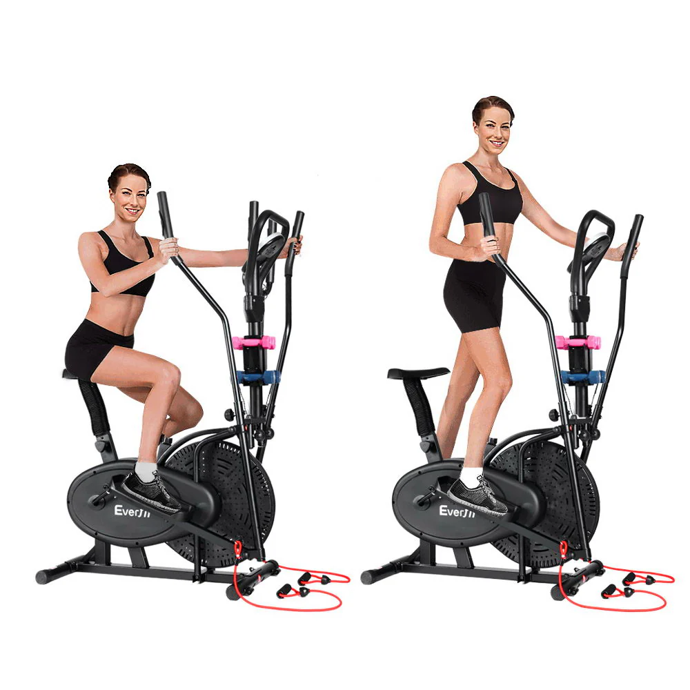Everfit Exercise Bike 6 in 1 Elliptical Cross Trainer Home Gym Indoor Cardio - Image 4