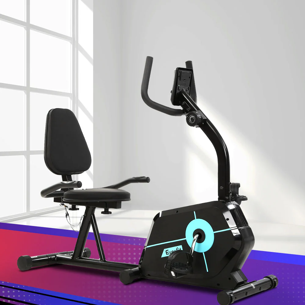 Everfit Exercise Bike Magnetic Recumbent Indoor Cycling Home Gym Cardio 120kg - Image 2