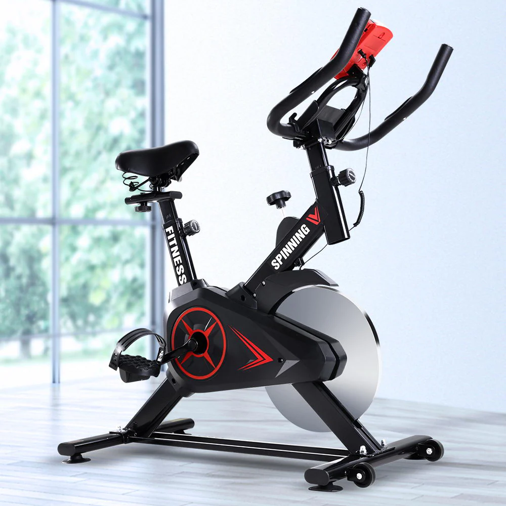 Everfit Spin Bike Exercise Bike Flywheel Cycling Home Gym Fitness Machine - Image 8
