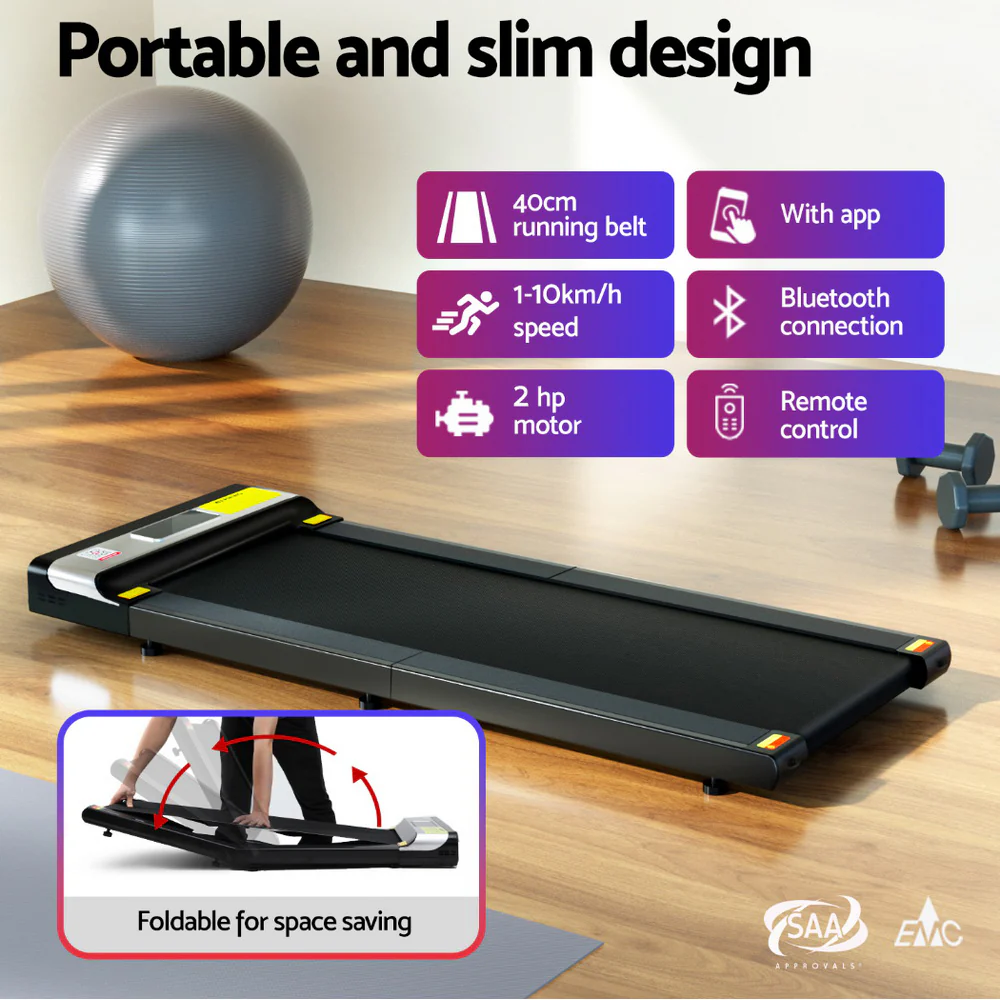 Everfit Treadmill Electric Walking Pad Under Desk Home Gym Fitness Foldable Belt - Image 5