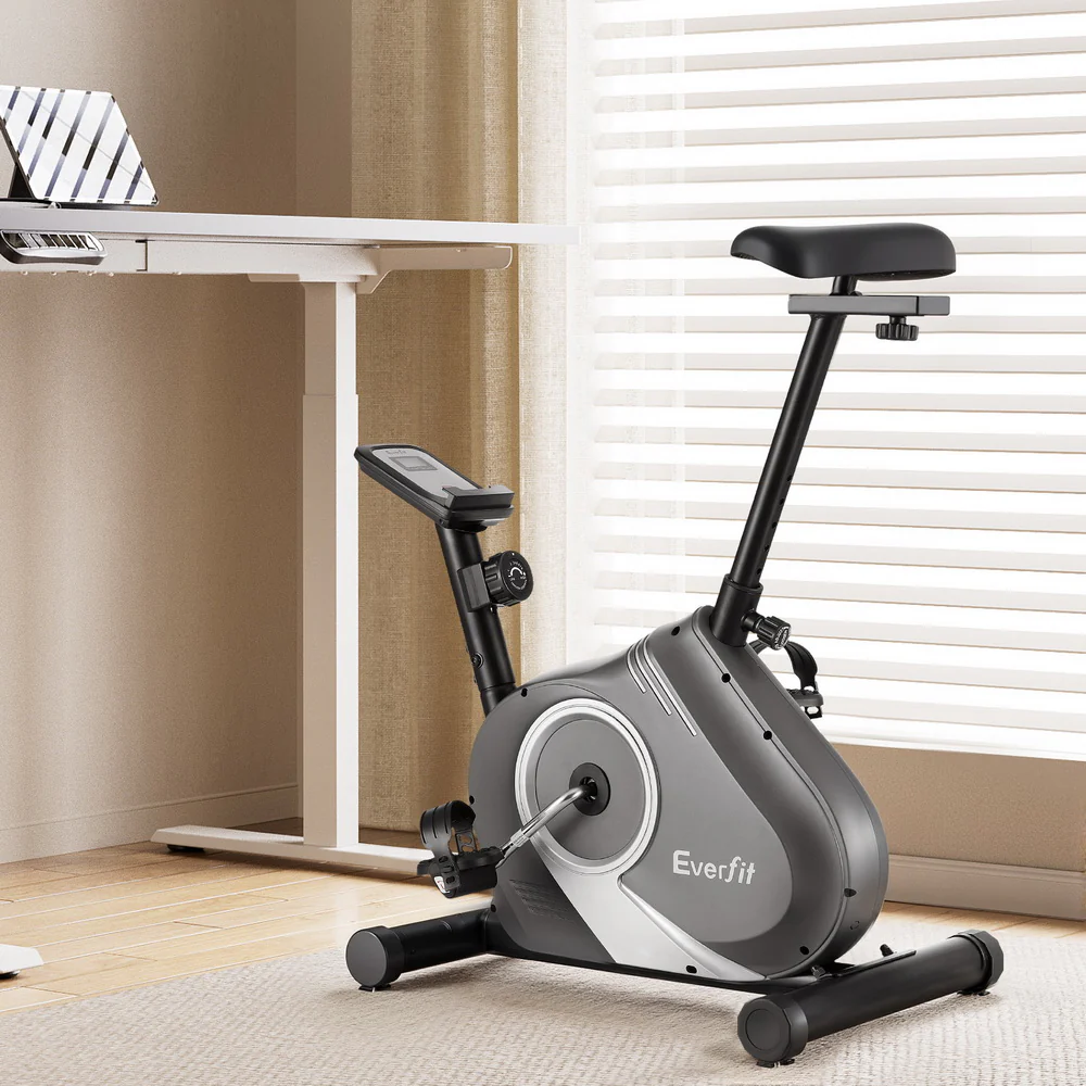 Everfit Under Desk Exercise Bike Magnetic Resistance Cardio workouts 120kg Capacity - Image 2