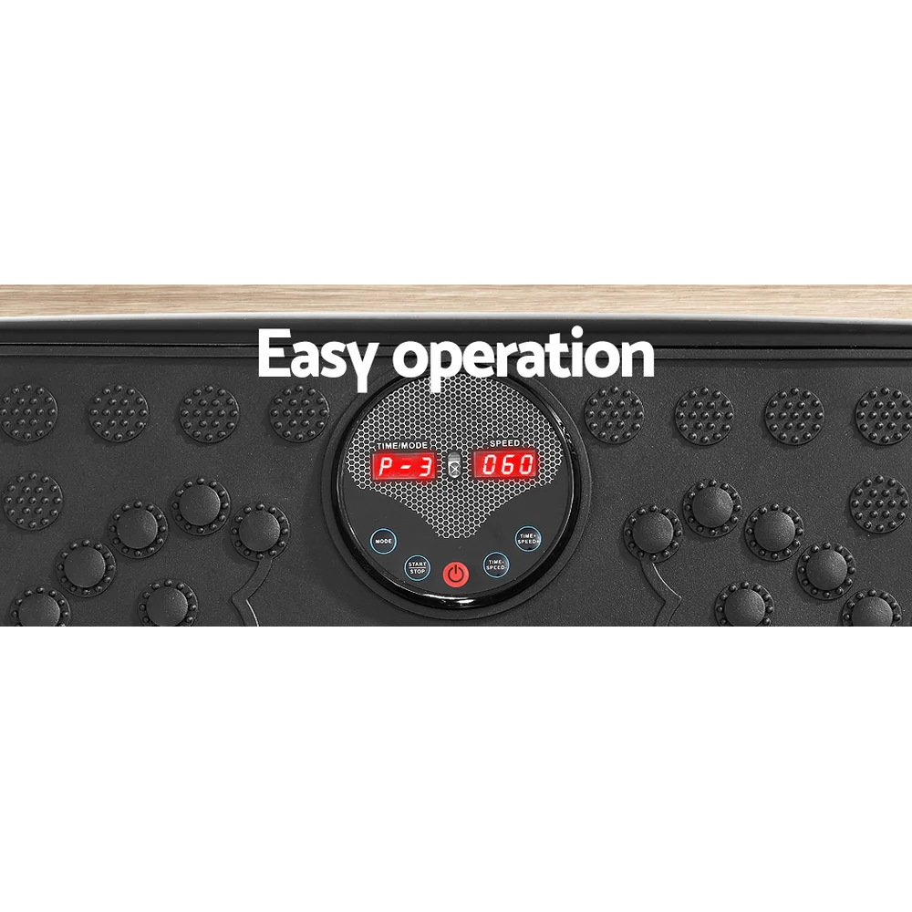 Everfit Vibration Machine Platform Vibrator With Resistance Rope Home Gym (Black) - Image 7