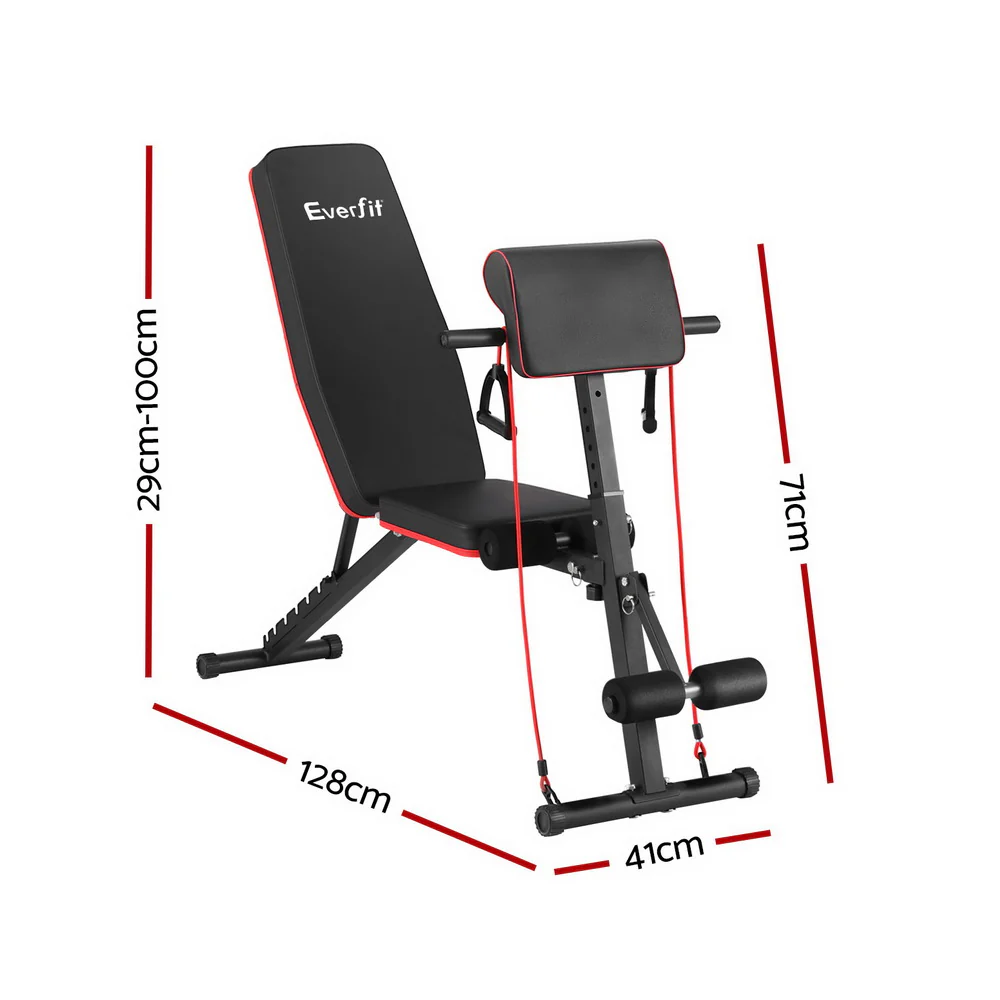 Everfit Weight Bench Adjustable Preacher Curl Bench Press Dumbbell Stool 260kg - Image 2