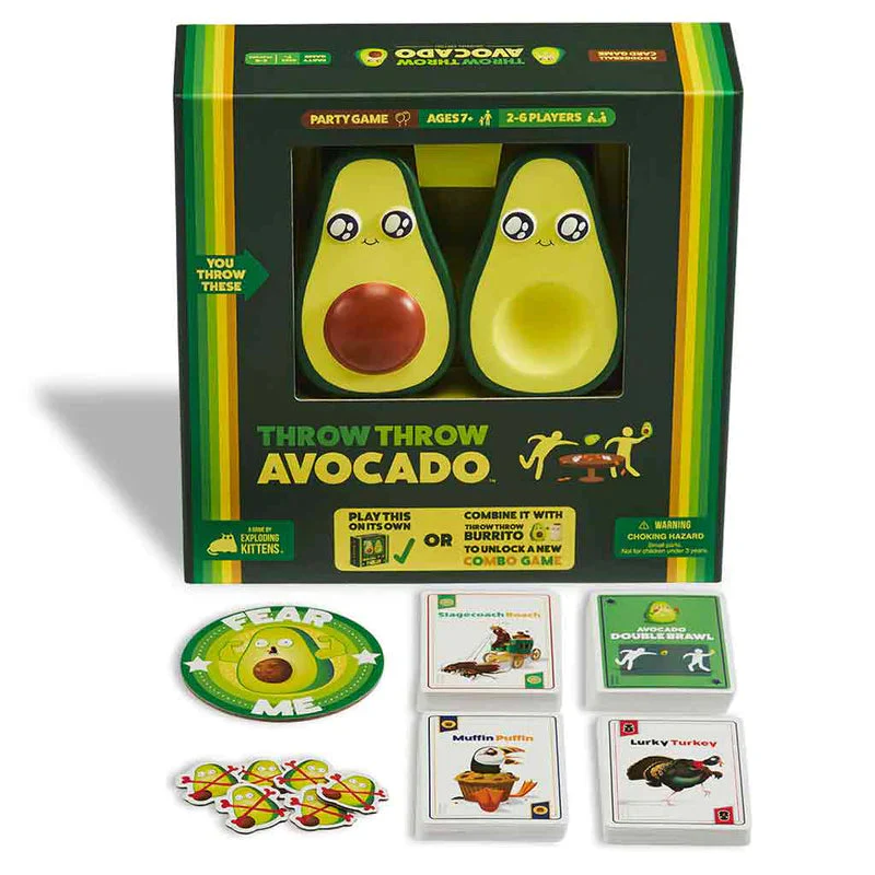 Exploding Kittens Throw Throw Avocado Party Game - Image 3