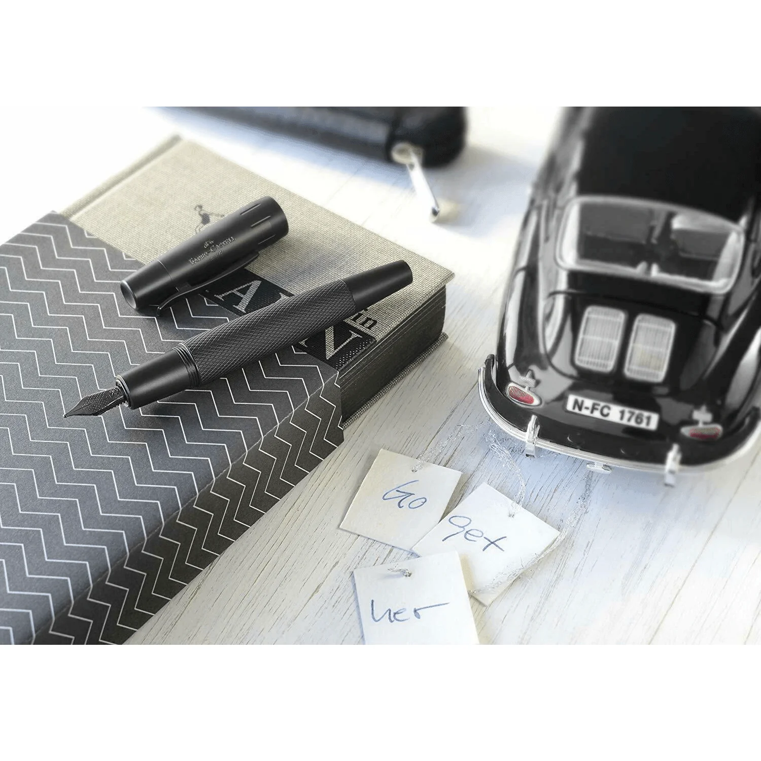 Faber-Castell E-Motion Fountain Pen Medium (Pure Black) - Image 4