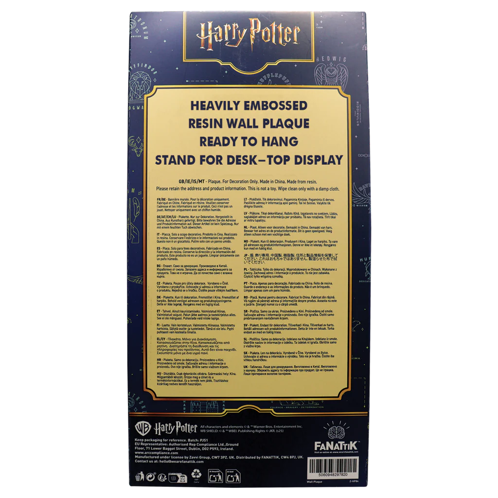 Fanattik Harry Potter Mermaid Stained Glass Window Resin Plaque - Image 6
