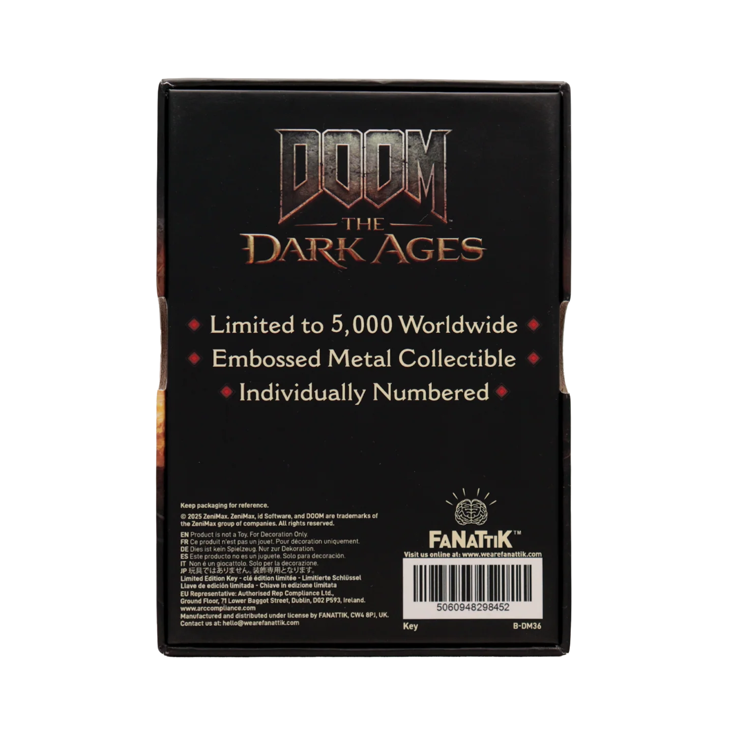 Fanattik Limited Edition DOOM: The Dark Ages Replica Secret Key - Image 5