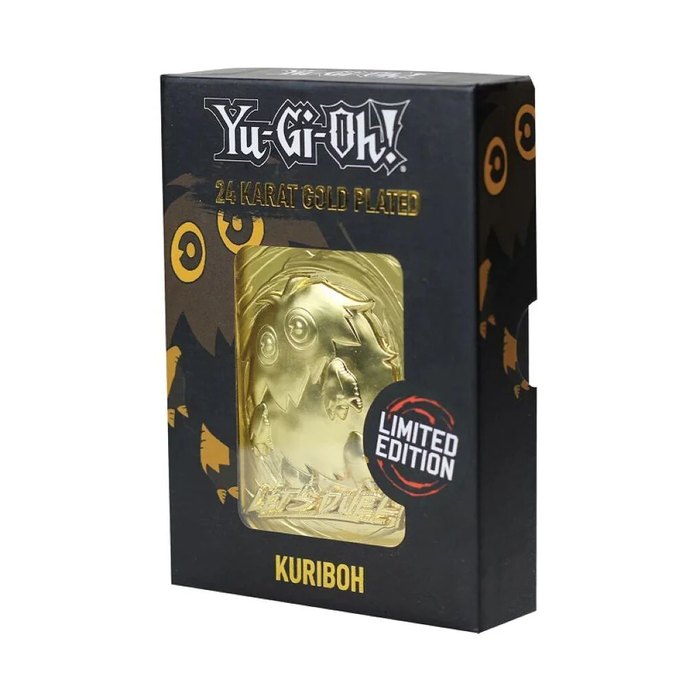Fanattik Yu-Gi-Oh Kuriboh 24K Gold Plated Metal Card Limited Ed Display - Image 3