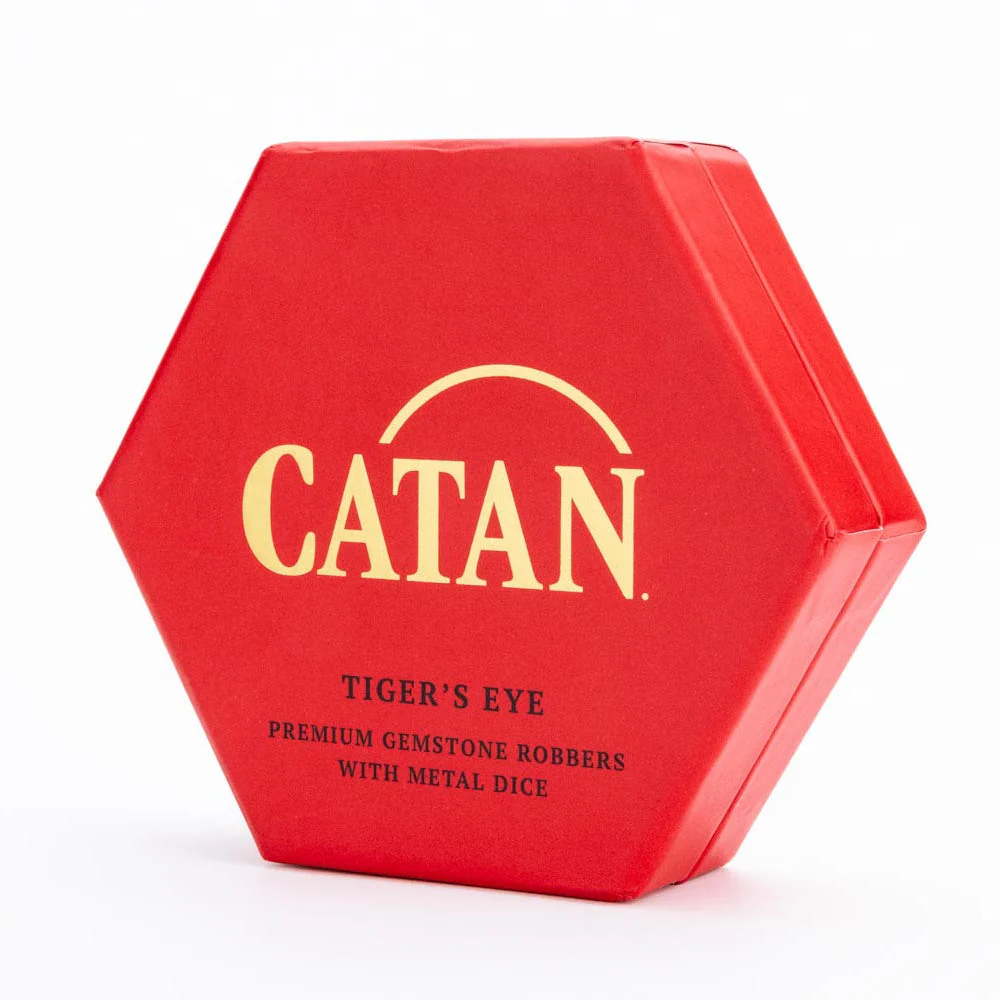 Fanroll By Metallic Dice Games MDG CATAN Premium Robber and Metal Dice Set Tiger's Eye - Image 2